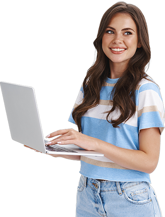 Girl with Laptop
